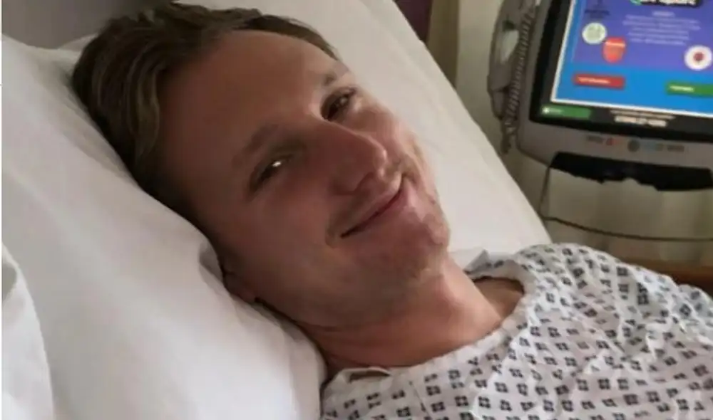 James Michael, de 32 años, pasó tres meses en el hospital. Foto: Difusión. James Michael, de 32 años, pasó tres meses en el hospital. Foto: Difusión.