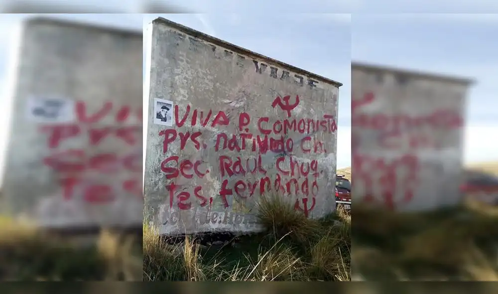 En Cusco aparecen pintas relacionadas a Sendero Luminoso [FOTOS]