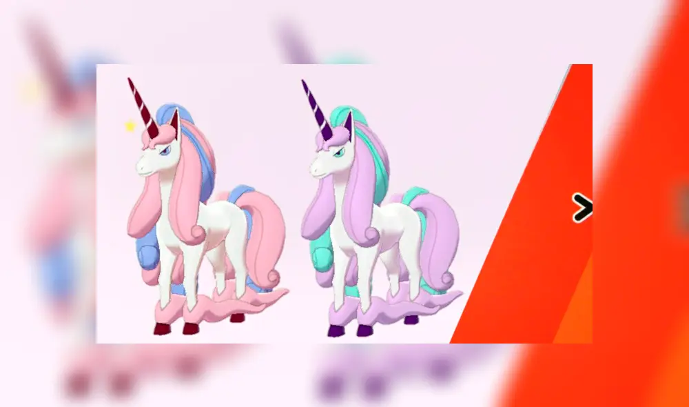 Rapidas en su variante normal y shiny exclusivo de Pokémon Escudo