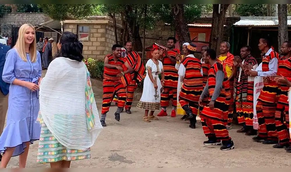Ivanka Trump baila en Etiopía y usuarios la rechazan [VIDEO]