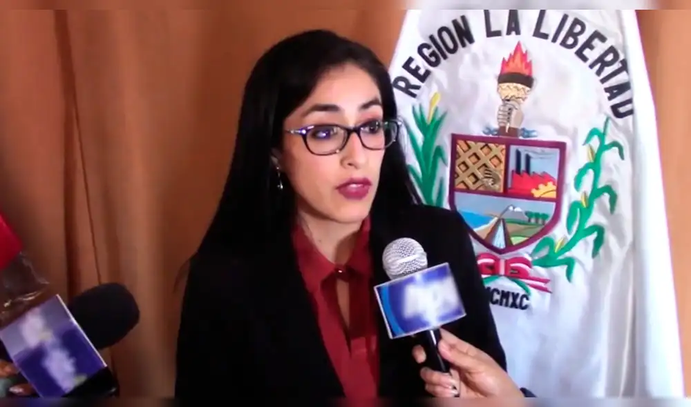Consejera regional de La Libertad, Jennifer Catalán.