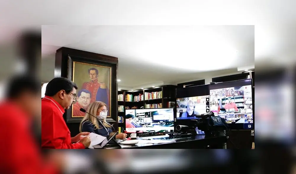 El viernes Nicolás Maduro volvió a arremeter contra Perú y los demás países que han recibido a miles de venezolanos en los últimos años. Foto: Prensa Miraflores (EFE)