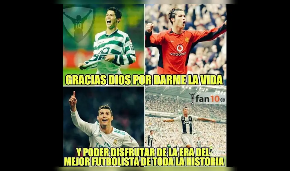 Facebook: Los memes de Cristiano Ronaldo tras su doblete con Juventus