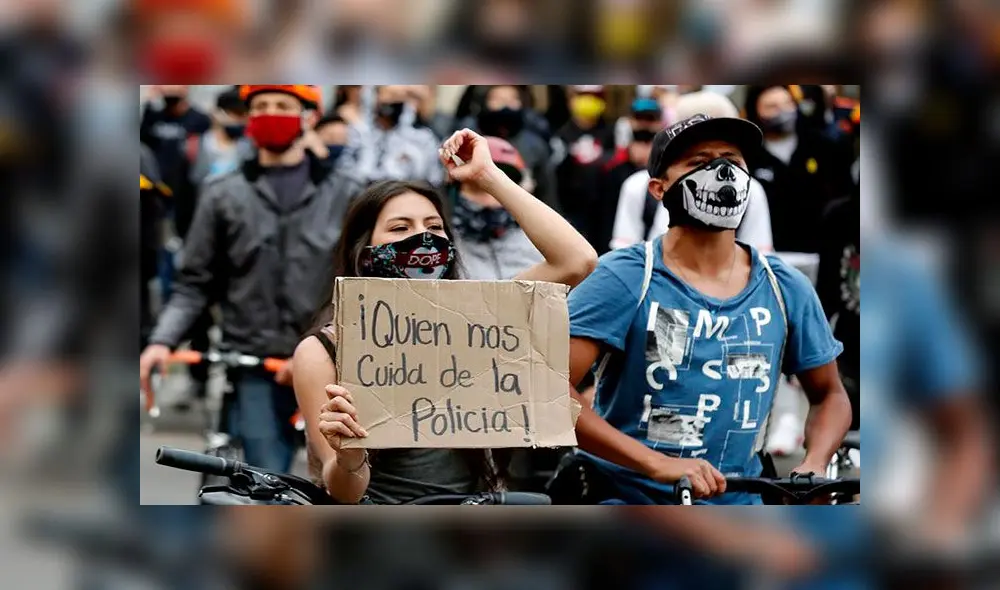 Jornada de protestas en Bogotá, Colombia Foto: EFE Jornada de protestas en Bogotá, Colombia Foto: EFE