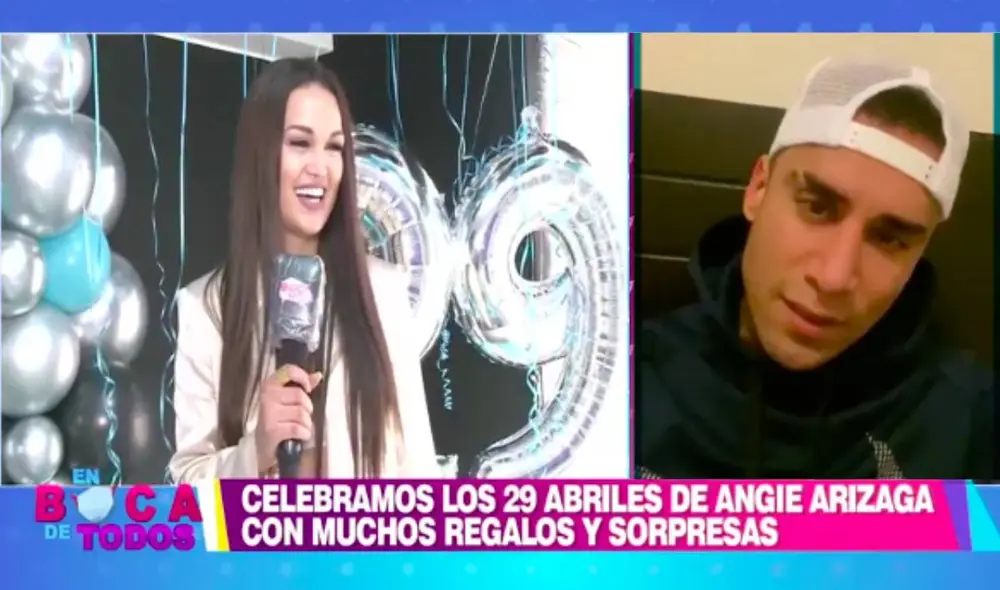 La chica reality fue agasajada por sus 29 años de vida con diversos detalles que fueron presentados en En boca de todos. | Foto: Captura América TV