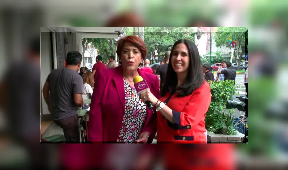 Cecilia Romo en una entrevista para Televisa. Foto: Las estrellas