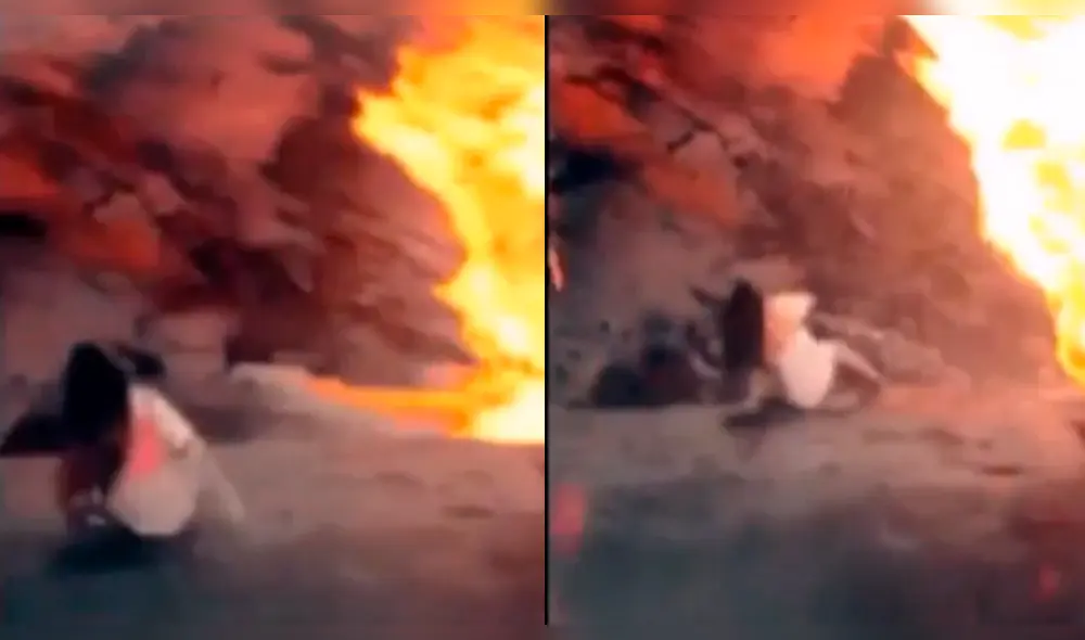 Vía Facebook: chica cae a volcán de lava y el final te dejará sin palabras [VIDEO]