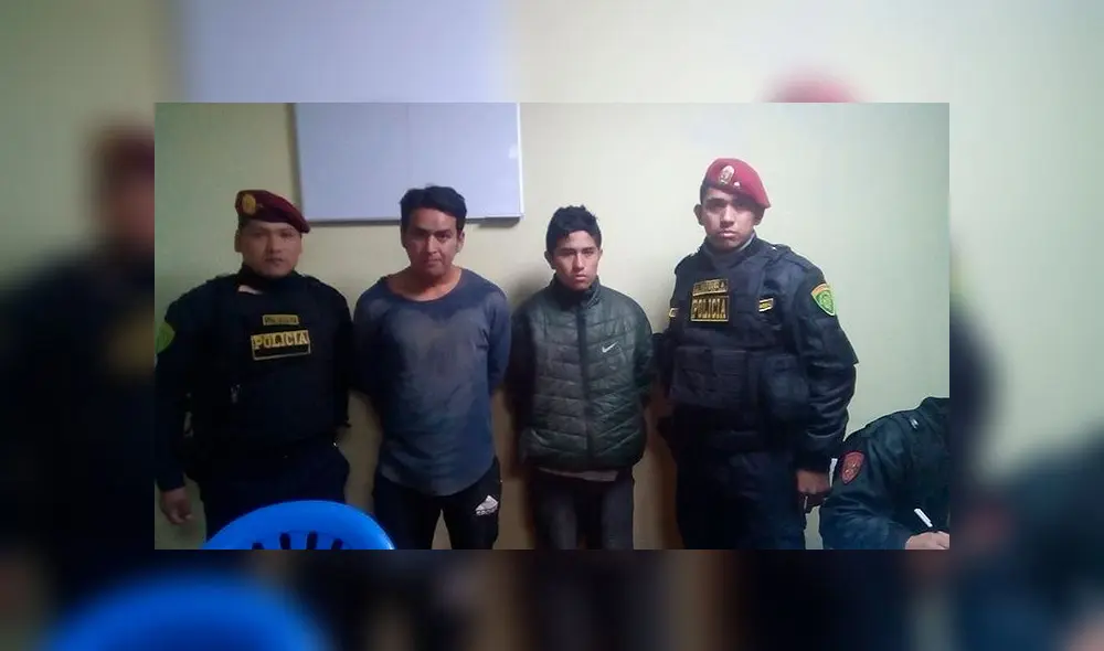 Detenidos por la PNP.