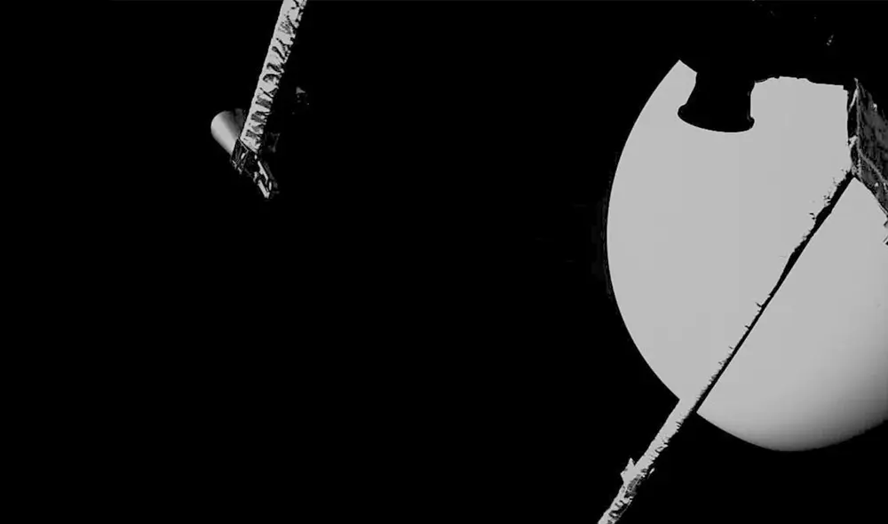 Venus, captado por la misión BepiColombo a 17.000 kilómetros de distancia. Foto: ESA/ JAXA