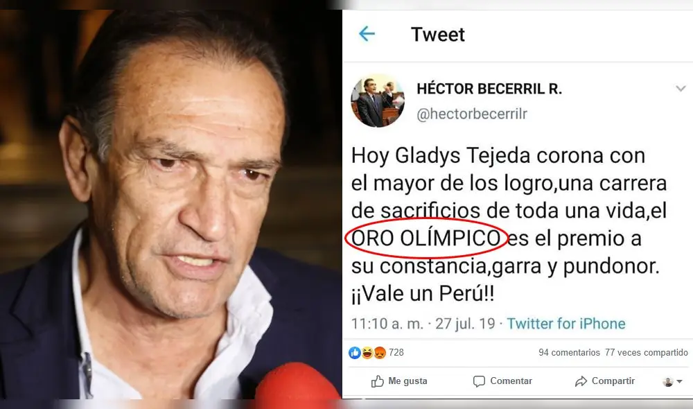 Lucho Cáceres arremete contra Héctor Becerril por polémico mensaje a Gladys Tejeda [VIDEO]