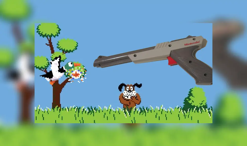 Desliza para ver los detalles de Duck Hunt, uno de los juegos más populares de la NES. Foto: Captura.