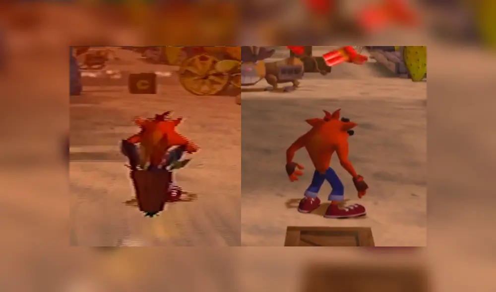 Ejemplo de gráficos mejorados en PS2