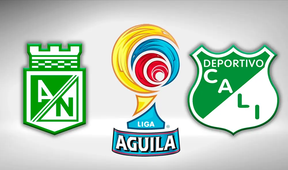 EN VIVO Atlético Nacional vs Deportivo Cali ONLINE vía RCN y Win Sports por la Liga Águila. Foto: Composición