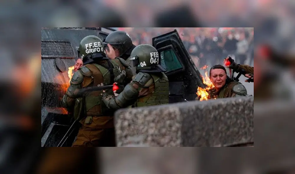 Carabineras recibieron todo el apoyo de la sociedad chilena. Foto: difusión