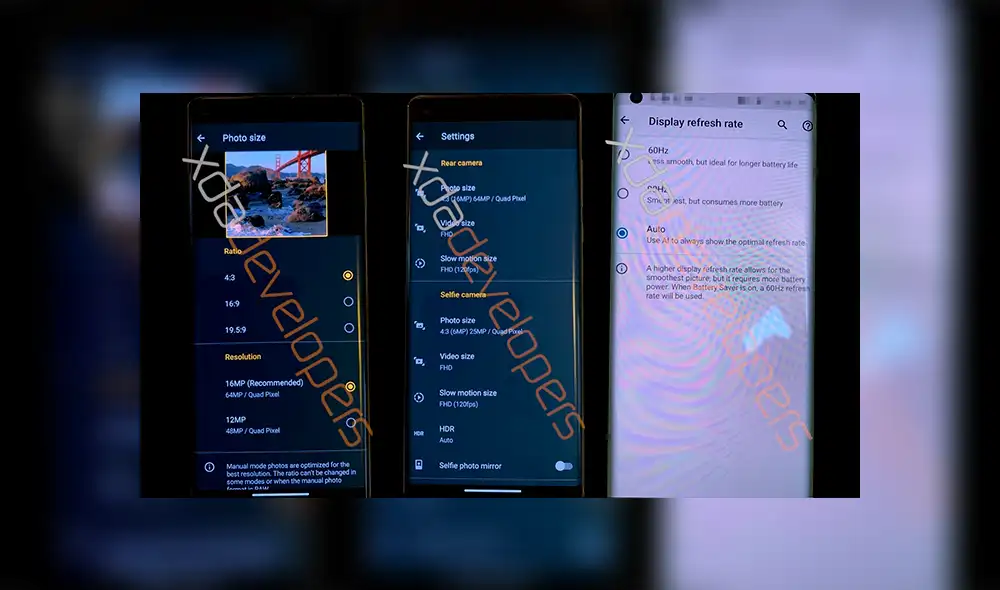 La pantalla tendrá una frecuencia de actualización de hasta 90 Hz. La pantalla tendrá una frecuencia de actualización de hasta 90 Hz.