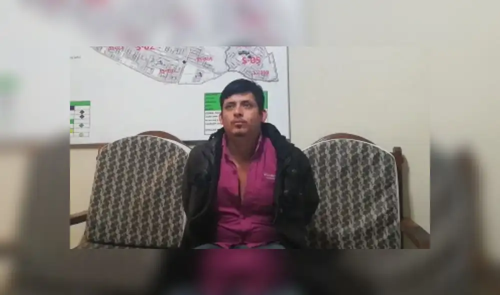 Julio César Otiniano Guevara niega las acusaciones de los otros intervenidos y pide un abogado. (Foto: Captura de video/ PNP) Julio César Otiniano Guevara niega las acusaciones de los otros intervenidos y pide un abogado. (Foto: Captura de video/ PNP)