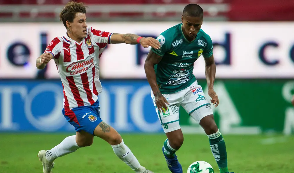 Pedro Aquino jugó los 90 minutos en el empate de León. Foto: EFE Pedro Aquino jugó los 90 minutos en el empate de León. Foto: EFE