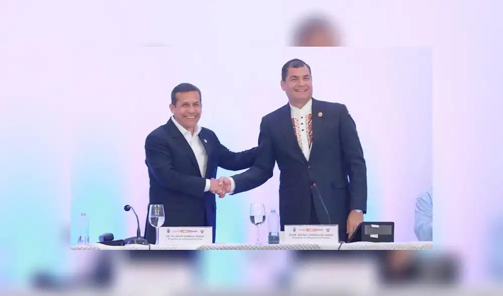 Ollanta Humala se solidariza con Rafael Correa tras orden de prisión