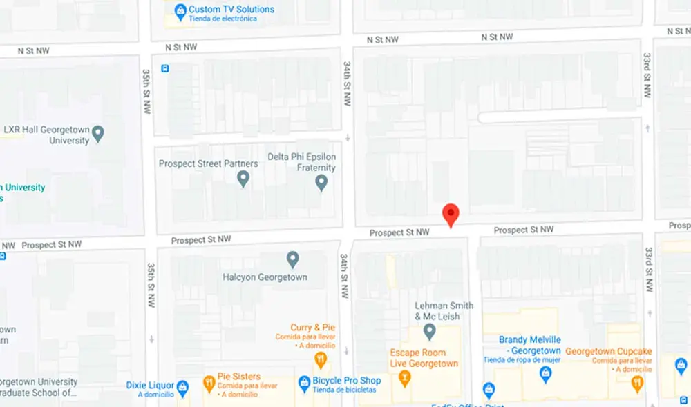 Desliza las imágenes para ver cómo luce este famoso lugar en el que se filmó una recordada escena de El Exorcista. Fotocaptura: Google Maps Desliza las imágenes para ver cómo luce este famoso lugar en el que se filmó una recordada escena de El Exorcista. Fotocaptura: Google Maps