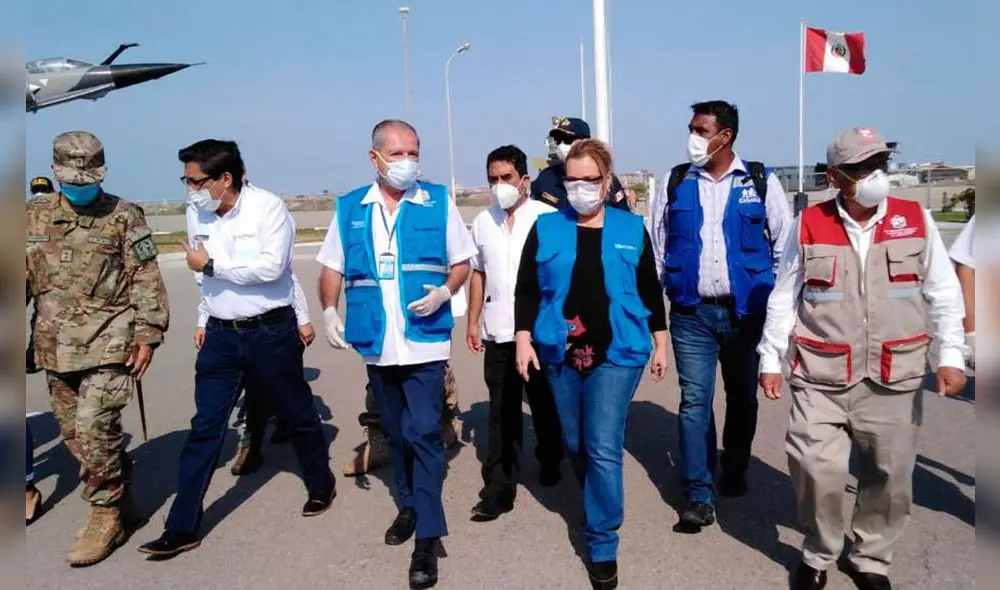 Fiorella Molinelli junto a autoridades supervisaron el trabajo en hospitales.