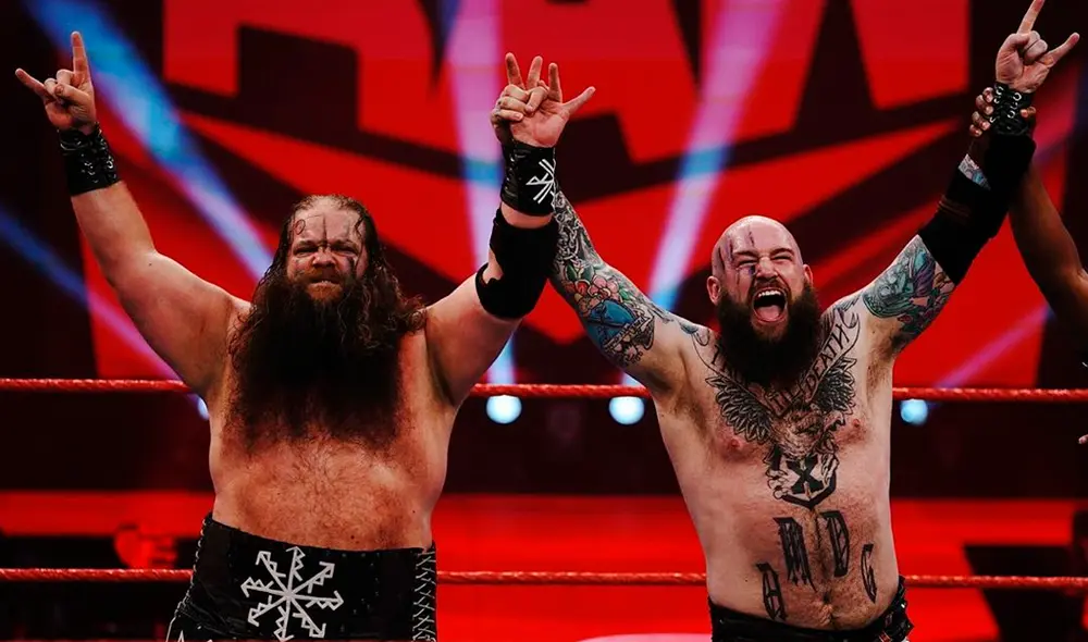 The Viking Raiders vencieron a The Street Profits HOY en Monday Night Raw. Foto: WWE