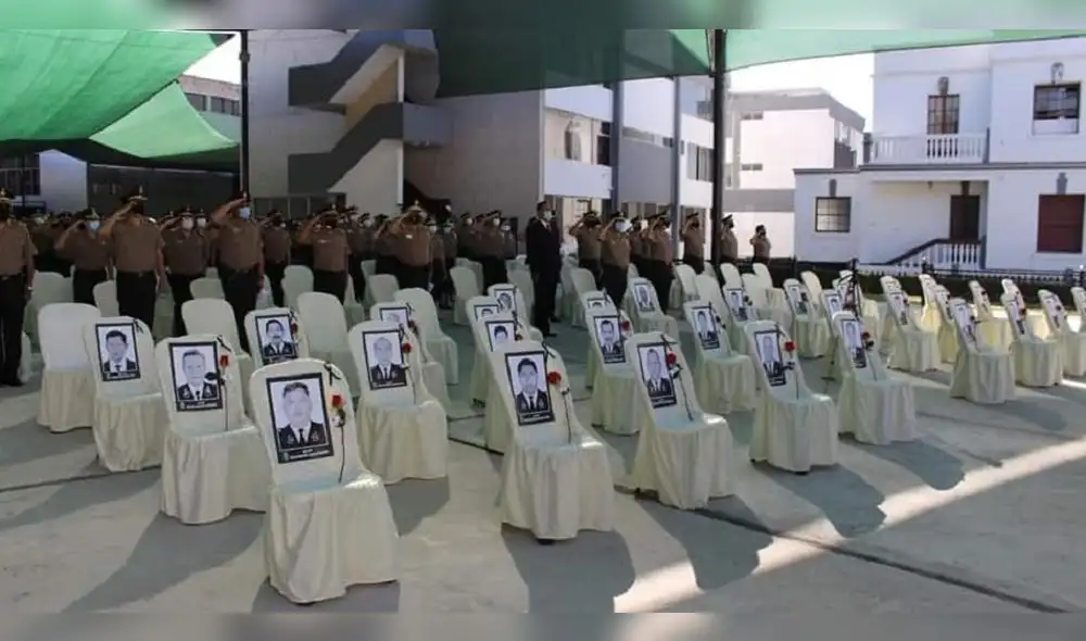 Ofrecieron misa en memoria de los agentes en la IX Macro Regional Policial. Foto: Policía Nacional. Ofrecieron misa en memoria de los agentes en la IX Macro Regional Policial. Foto: Policía Nacional.