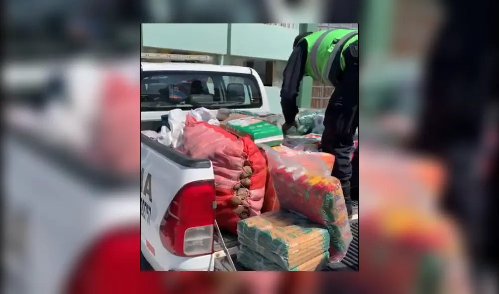 Productos fueron llevados en camioneta. Productos fueron llevados en camioneta.