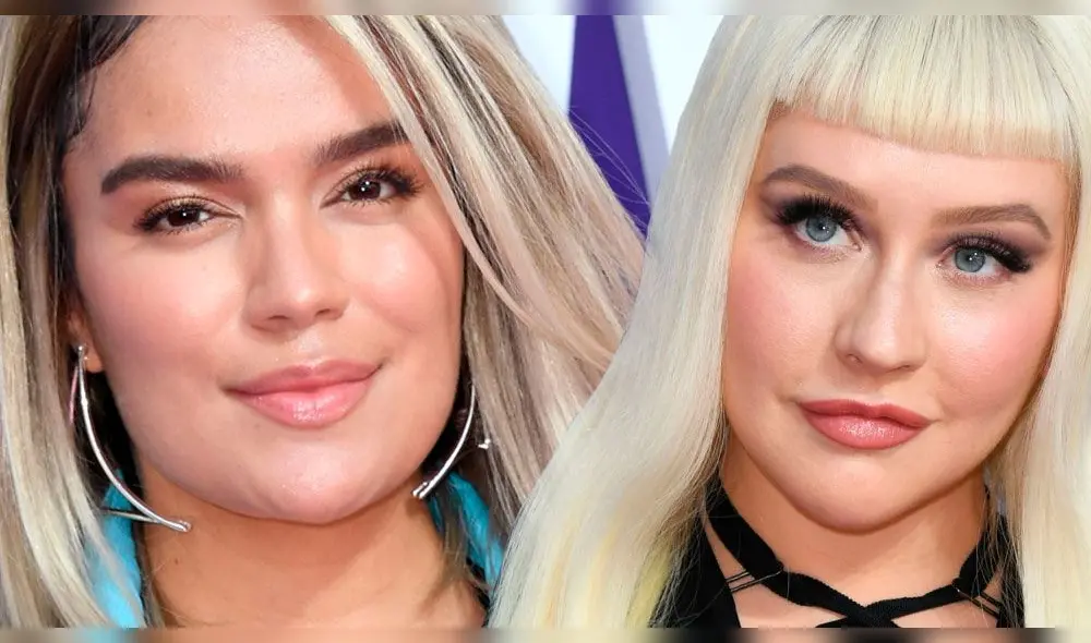 Karol G estrenó nuevo look junto a Christina Aguilera [VIDEO]