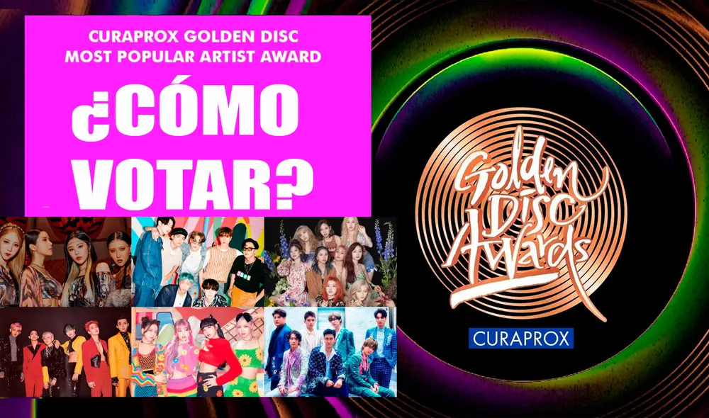 Te dejamos un tutorial sencillo para votar en los Golden Disk Award 2021. Foto: composición LR / GDA