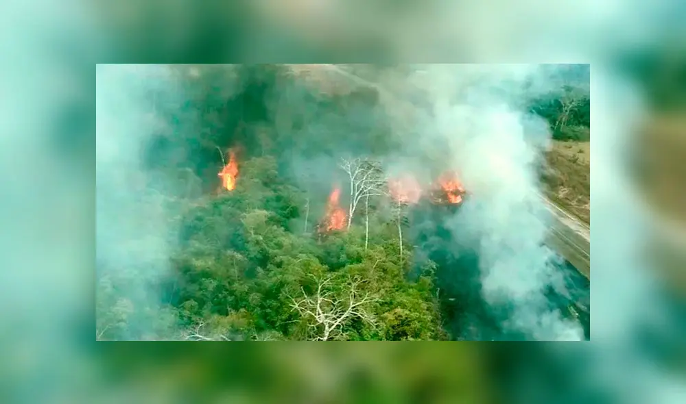 Incendios en la Amazonía. Foto: captura de video.