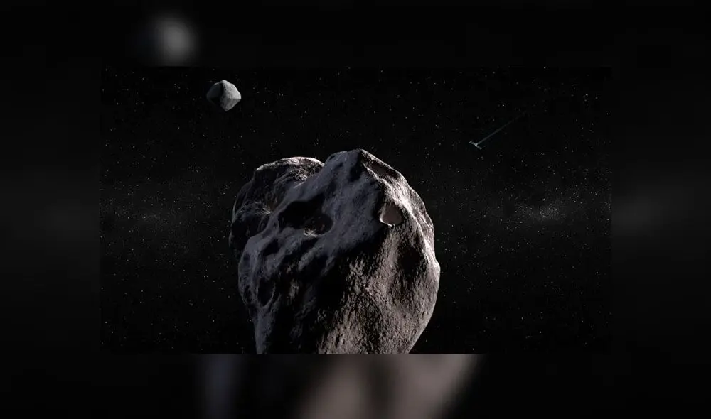 Representación de asteroides. Crédito: NASA.