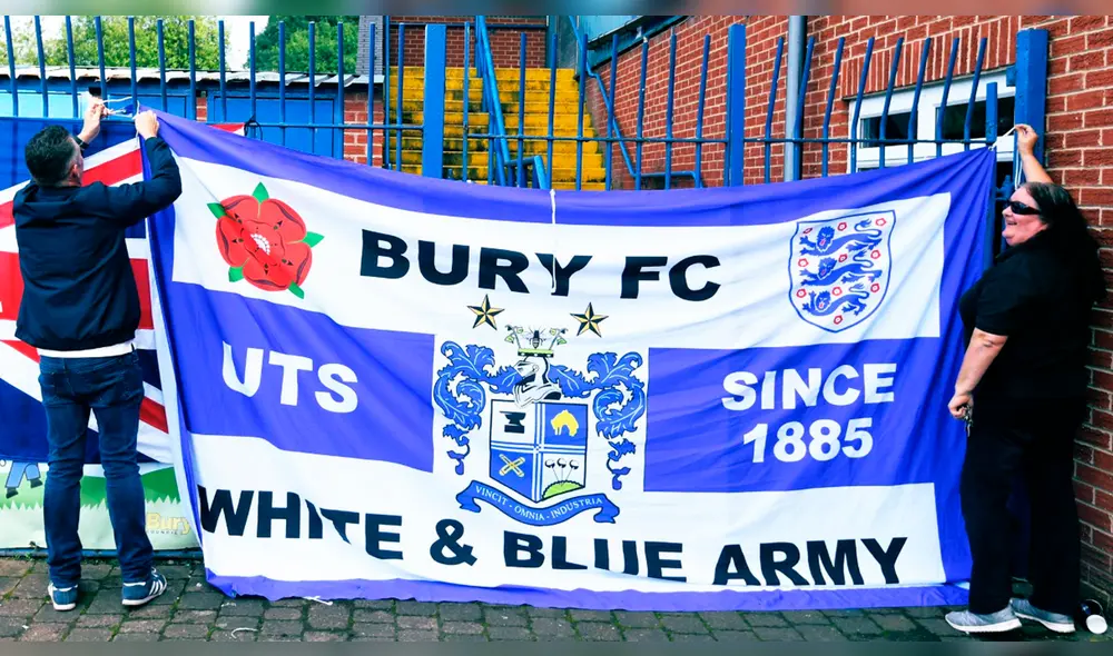 Bury FC desapareció de la liga profesional de Inglaterra por problemas financieros. Foto: Twitter