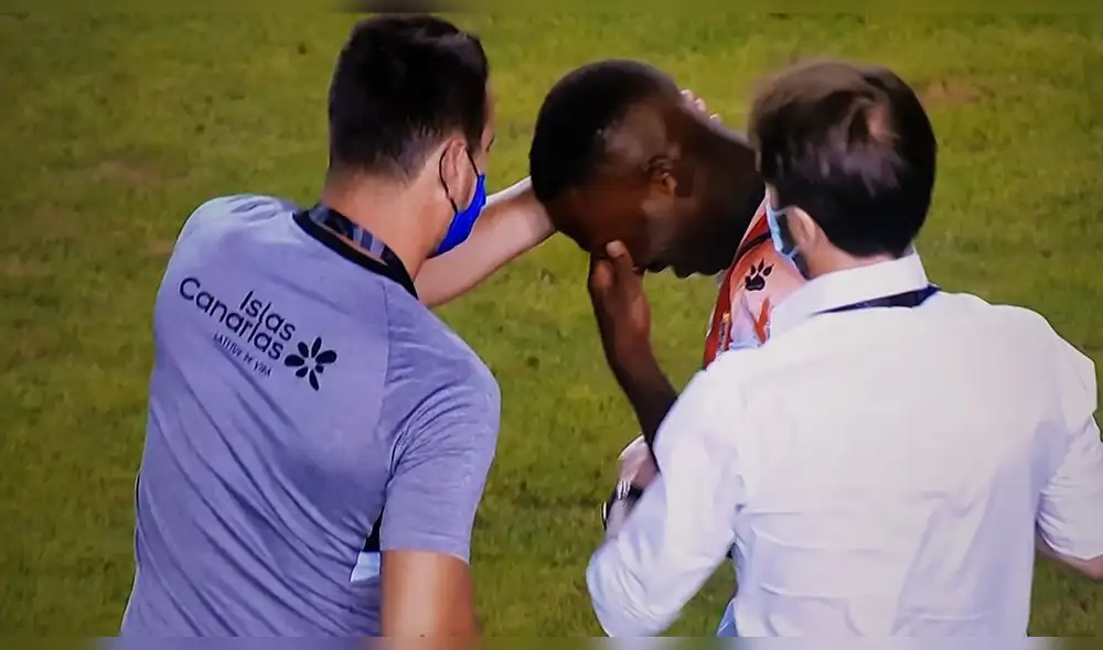 Luis Advíncula rompió en llanto tras provocar penal contra Rayo Vallecano. | Foto: Captura: Movistar LaLiga