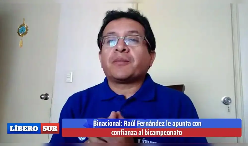 Jorge Jiménez en la conducción de Líbero Sur.