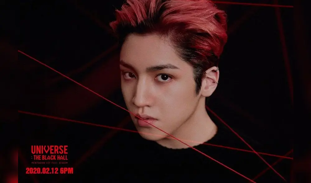 PENTAGON: primer teaser photo concept para “Universe: The Black Hall”. En la imagen: WOOSEOK.