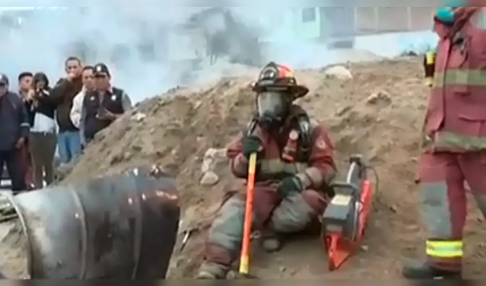 Villa El Salvador: Hallaron cadáver de una mujer en un cilindro relleno de concreto