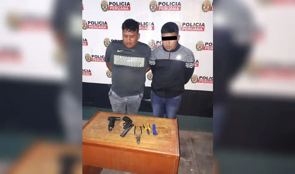 Con cuchillo y réplica de pistola detienen a falsos colectiveros