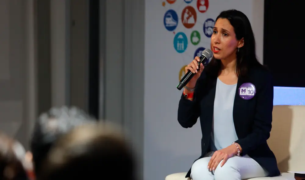 Claudia Cornejo, entre las candidatas jóvenes con mayor votación, según Ipsos. Foto: Jorge Cerdán. Claudia Cornejo, entre las candidatas jóvenes con mayor votación, según Ipsos. Foto: Jorge Cerdán.