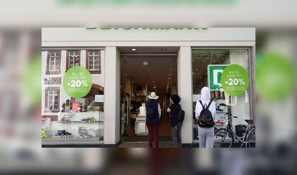 En Alemania, algunas tiendas volvieron a abrir sus puertas de manera parcial. Foto: EFE. En Alemania, algunas tiendas volvieron a abrir sus puertas de manera parcial. Foto: EFE.