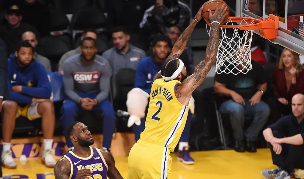 Lakers enfrentan a los Warriors por la NBA. (Créditos: AFP)