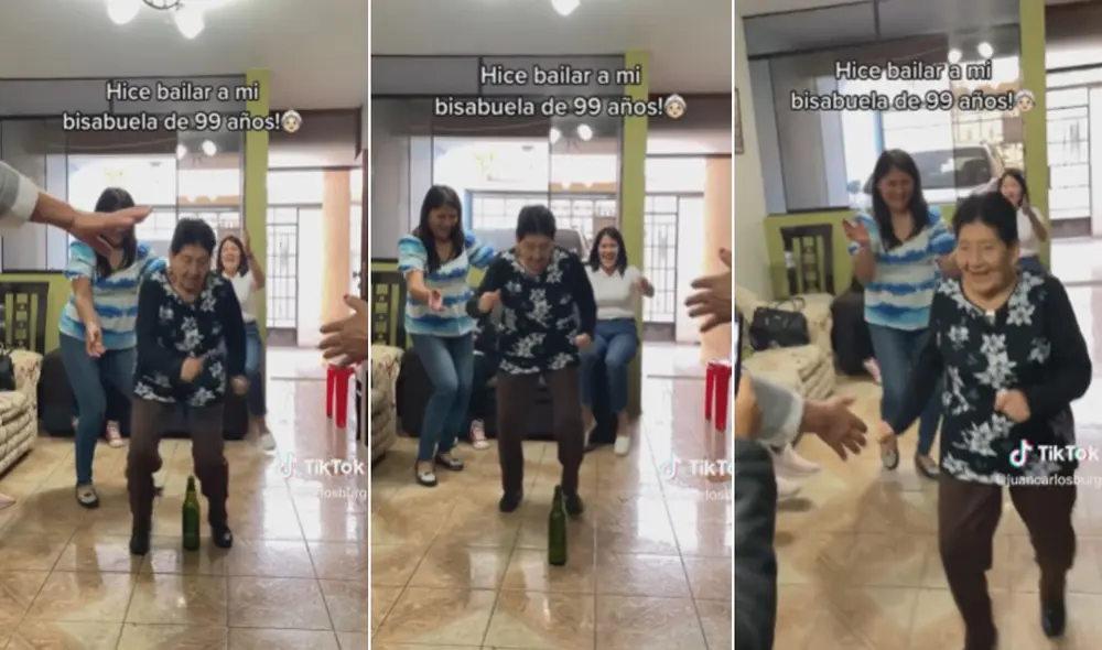 Miles de usuarios quedaron cautivados al ver el baile de esta señora. Foto: composición LR/TikTok/@juancarlosburg