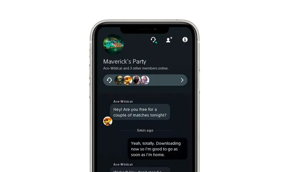 La PlayStation App ahora permitirá iniciar juegos en tu PS5 de forma remota y chat de voz grupal de hasta 15 personas. Foto: Sony