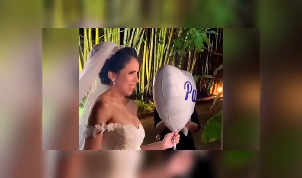 Novia rinde homenaje a su padre muerto y hace conmovedora entrada a su boda [VIDEO] 