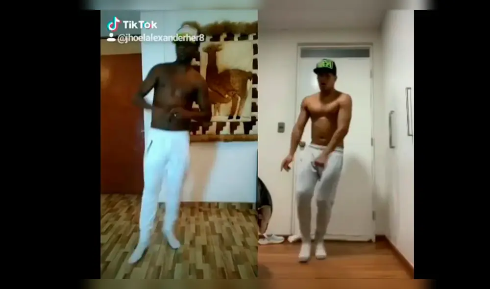 Jhoel Herrera y Marcio Valverde protagonizan divertido tiktok bailando el Tra tra de Don Chezina.