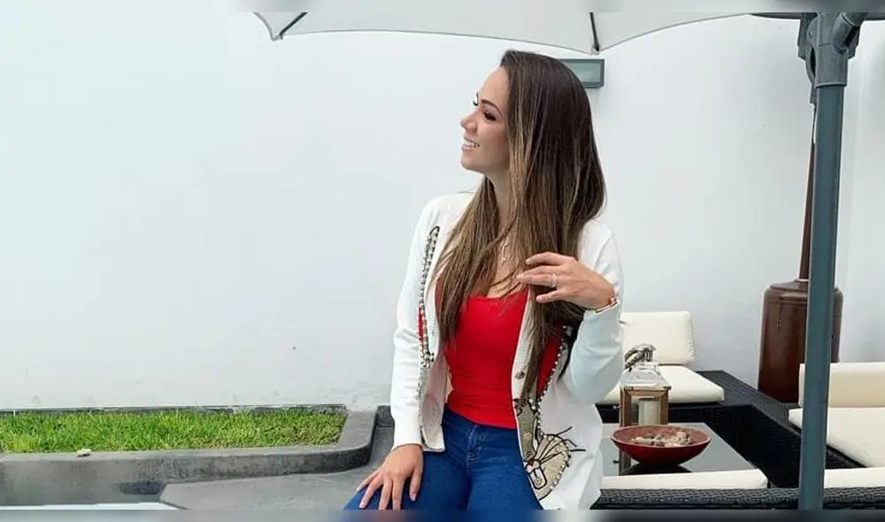 Melissa Klug se divierte con "La Sombra" Ramos tras terminar con el bailarín Ítalo Valcárcel