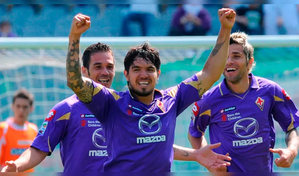 Juan Manuel Vargas: hinchas de la Fiorentina sueñan que tenerlo de vuelta junto a Mohamed Salah y Giuseppe Rossi. Juan Manuel Vargas: hinchas de la Fiorentina sueñan que tenerlo de vuelta junto a Mohamed Salah y Giuseppe Rossi.