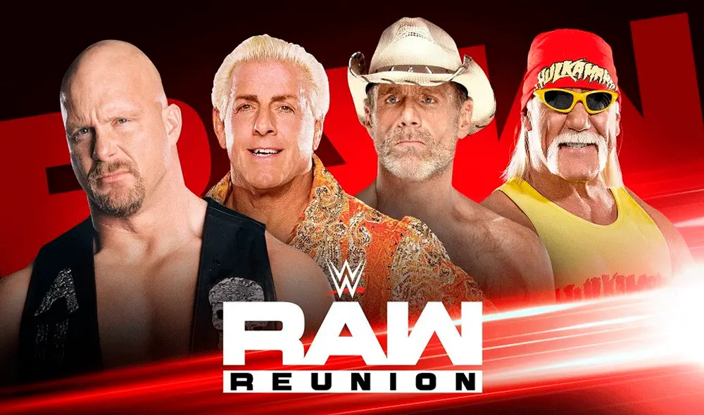 Sigue aquí EN VIVO ONLINE WWE Raw Reunion con grandes estrellas del pasado.