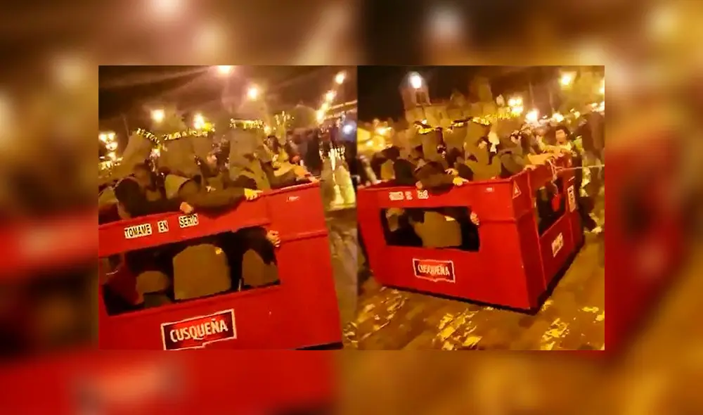 El singular disfraz fue exhibido en plena plaza de armas de Cusco y se hizo viral en Facebook. El singular disfraz fue exhibido en plena plaza de armas de Cusco y se hizo viral en Facebook.