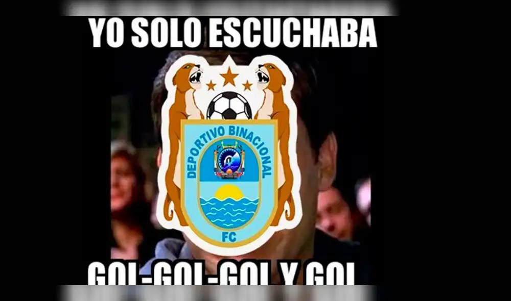 Mira los mejores memes de la derrota de Binacional ante River Plate. Foto: Redes Sociales