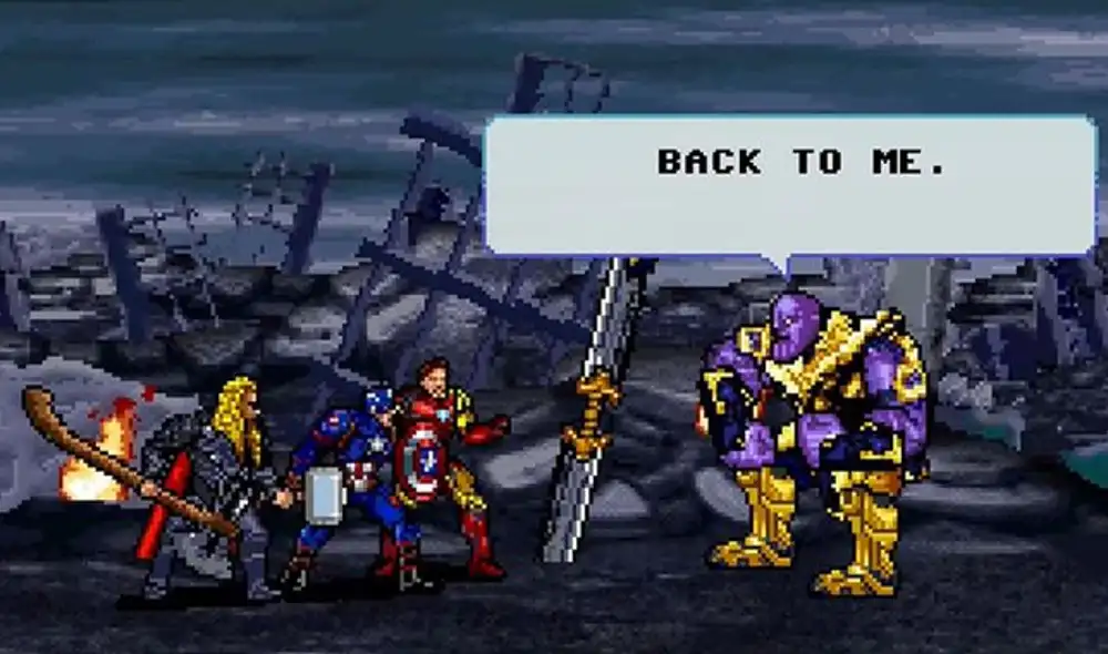 Fanáticos recrean batalla en 16 bits.